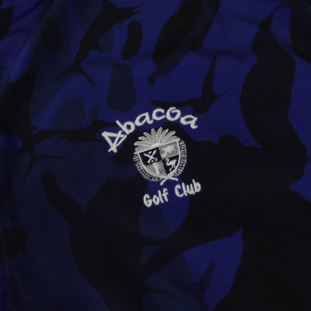 Abacoa Golf Club Scales Blue Camo Performance 1/4 Zip Pullover Men's Large - Picture 3 of 8